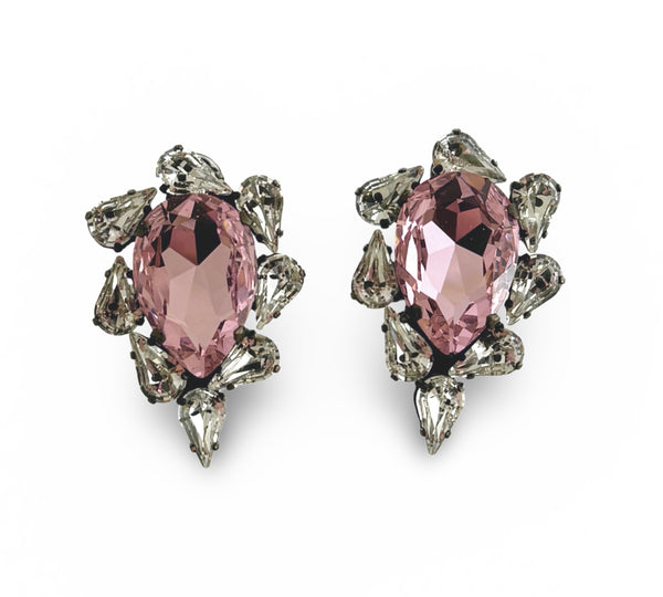 Dynasty Satine Pink Studs