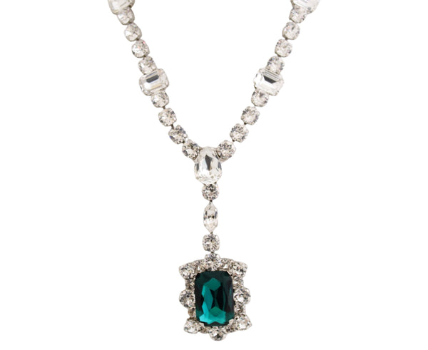 Dynasty Diana Emerald Pendant Necklace