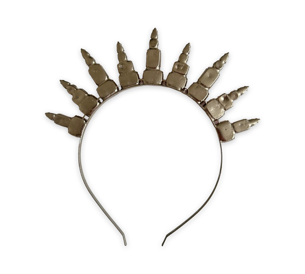 LIBERTY CHAMPAGNE ROSE CRYSTAL HEADPIECE - O-JSS