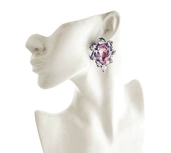 Dynasty Satine Pink Studs