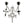 Load image into Gallery viewer, La Croix Dynasty Trilliant Crucifix Chandelier with Brooches
