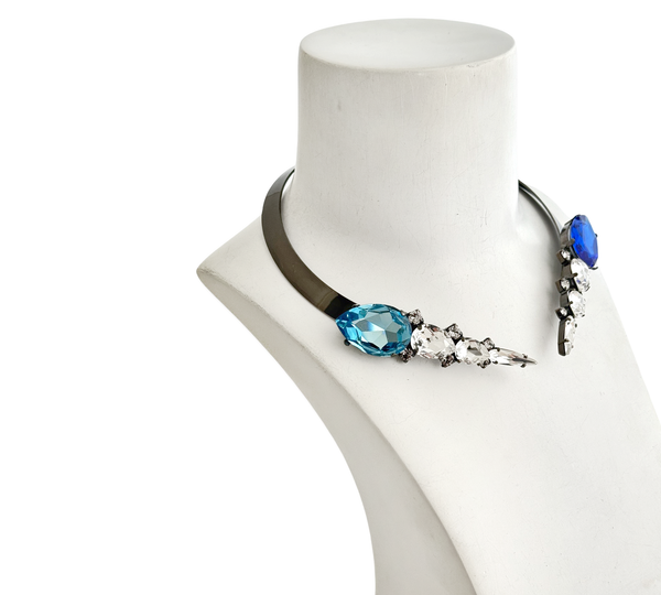 Dynasty Ava Turquoise Sapphire Opal Collar