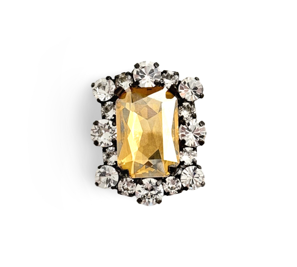 Dynasty Diana Champagne Crystal Ring