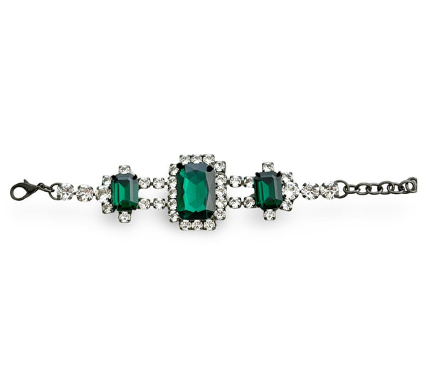 Dynasty Anne Emerald Crystal Bracelet