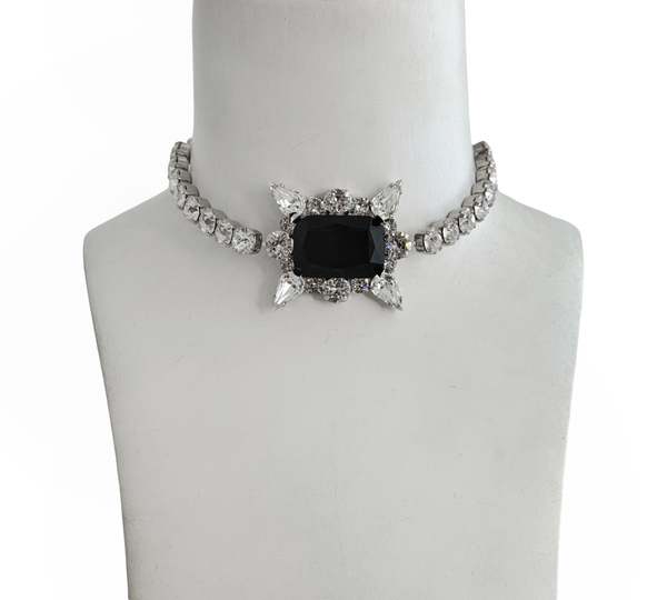 Dynasty Eliza Crystal & Jet Choker