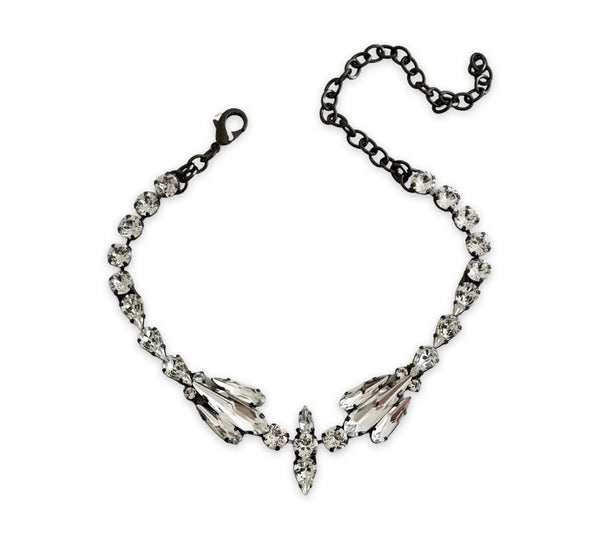 MUSE DYNASTY ANGEL WING CRYSTAL CHOKER