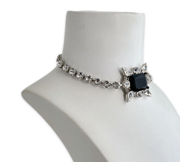 Dynasty Eliza Crystal & Jet Choker