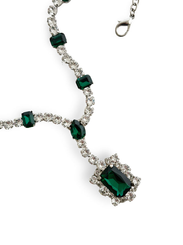 Dynasty Diana Emerald Pendant Necklace