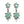 Load image into Gallery viewer, Dynasty Penelope Mint Drop Earrings
