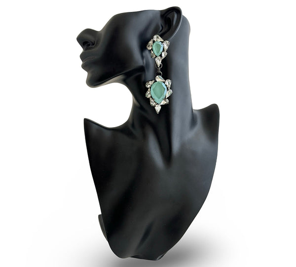 Dynasty Penelope Mint Drop Earrings