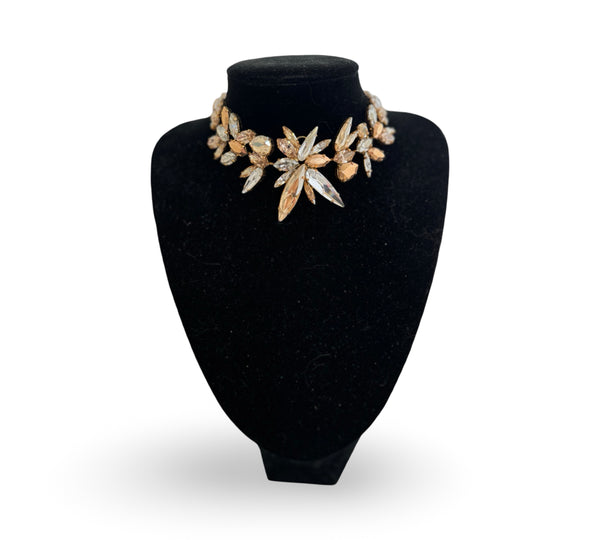 STARBURST CHOKER IN CHAMPAGNE ROSE - SAMPLE SALE