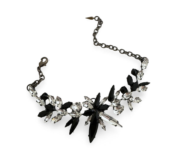 STARBURST CHOKER IN CRYSTAL NOIR - SAMPLE SALE