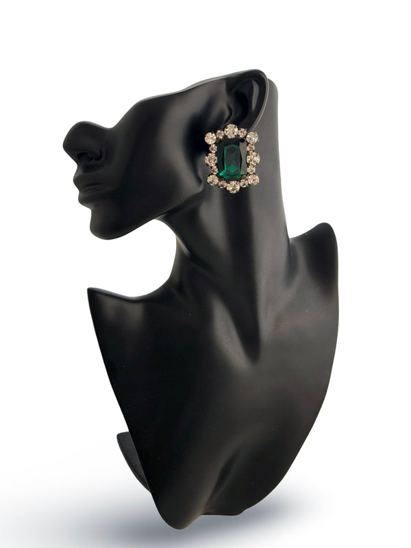 Dynasty Diana Emerald Studs