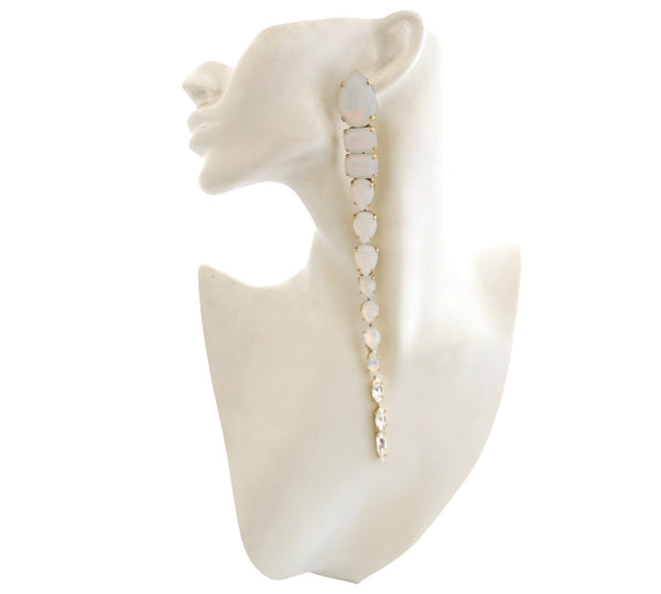 White Opal Serpentine Dynasty Earrings