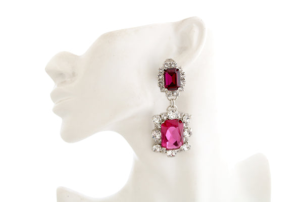 Dynasty Angelina Fuchsia Earrings