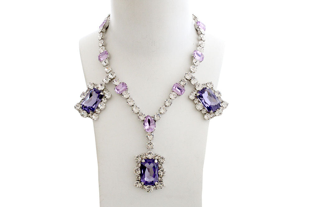 Lustrous Mother of Pearl and Lilac Agate Necklace – StyleAura®