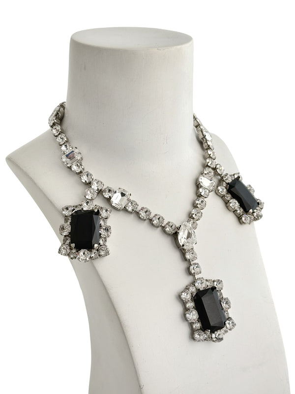 Dynasty Amelia Jet & Crystal Necklace