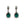 Load image into Gallery viewer, PRINCESS EMERALD DROP EARRINGS - JSS
