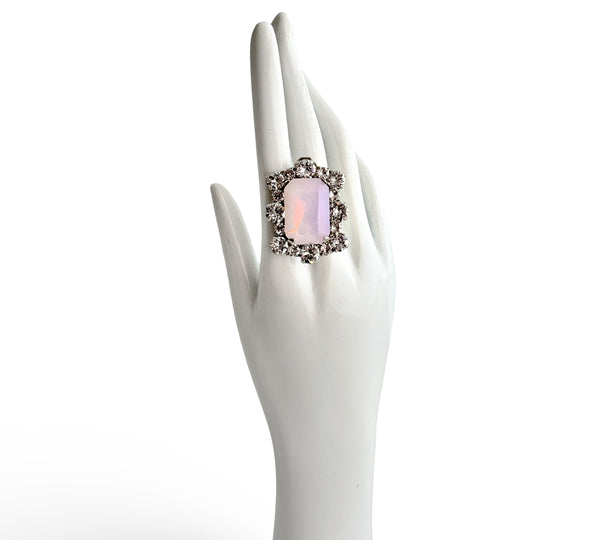 Dynasty Diana Opal Pink Crystal Ring