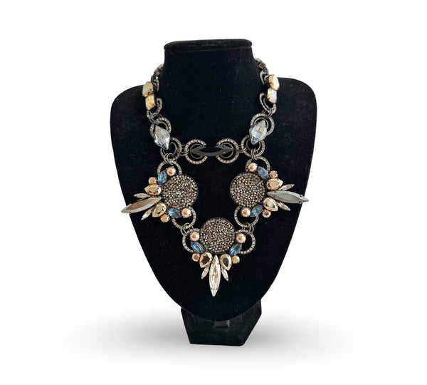 SAPPHIRE TRINITY GLADIATOR NECKLACE - JSS