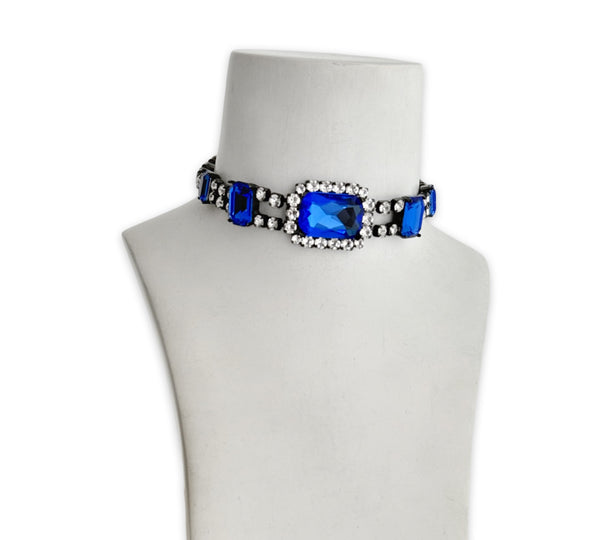 Dynasty Anne Sapphire Crystal Choker