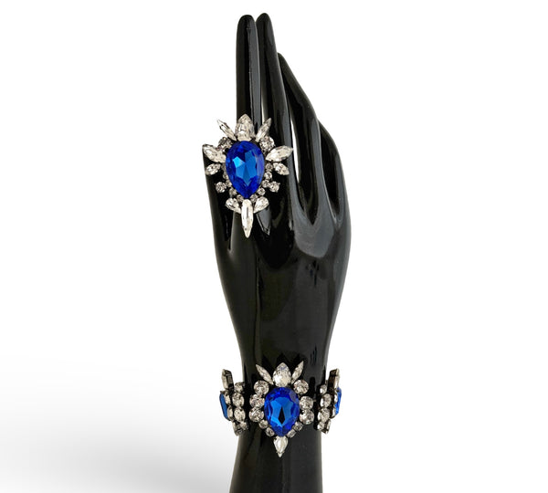 Dynasty Elizabeth Sapphire Crystal Ring