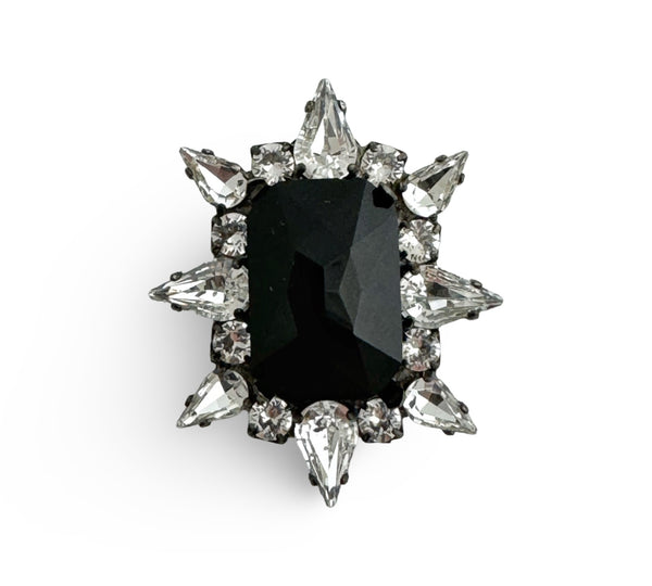 Dynasty Diana Jet Crystal Ring