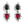 Load image into Gallery viewer, Dynasty Versailles Sapphire Ruby Noir Drop Earrings
