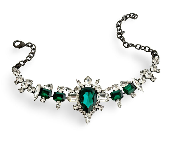 Dynasty Elizabeth Emerald Crystal Choker