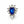 Load image into Gallery viewer, Dynasty Elizabeth Sapphire Crystal Ring
