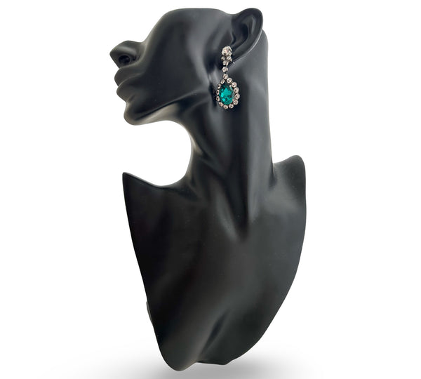 PRINCESS EMERALD DROP EARRINGS - JSS