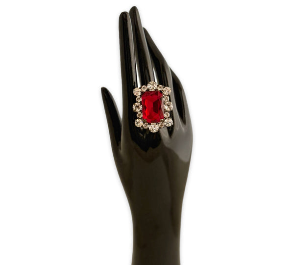 Dynasty Diana Ruby Crystal Ring