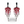 Load image into Gallery viewer, RUBY FUCHSIA GRANDE CHANDELIER EARRINGS - JSS
