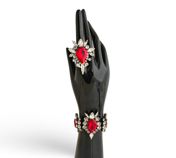 Dynasty Elizabeth Ruby Crystal Ring