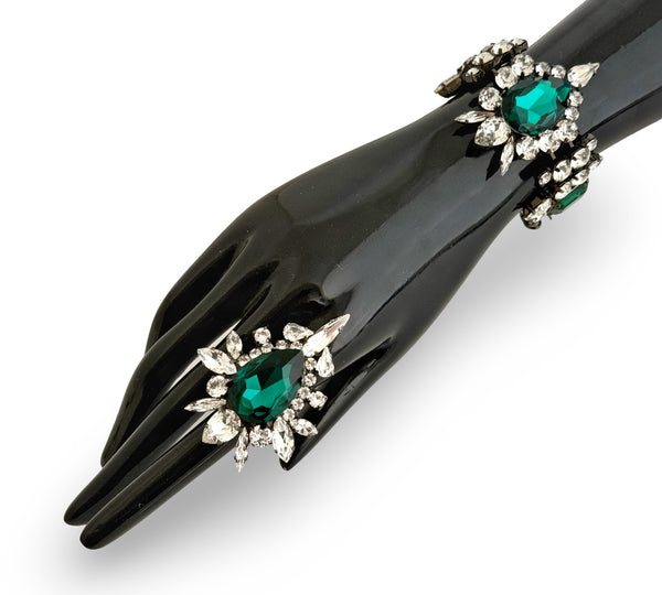 Dynasty Elizabeth Emerald Crystal Bracelet