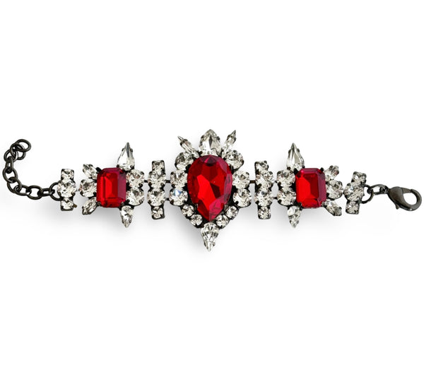 Dynasty Elizabeth Ruby Crystal Bracelet