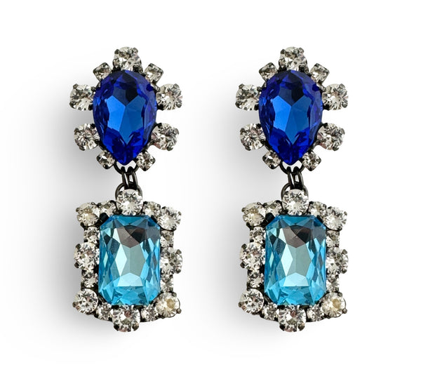 Dynasty Camilla Sapphire Aquamarine Earrings