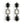 Load image into Gallery viewer, Dynasty Katherine Crystal Noir Earrings
