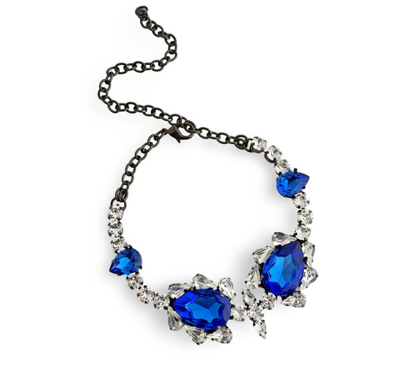 Dynasty Satine Sapphire Crystal Choker