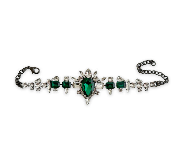 Dynasty Elizabeth Emerald Crystal Choker