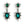 Load image into Gallery viewer, Dynasty Penelope Crystal Emerald Drop Earrings
