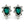 Load image into Gallery viewer, Dynasty Satine Emerald Crystal Studs
