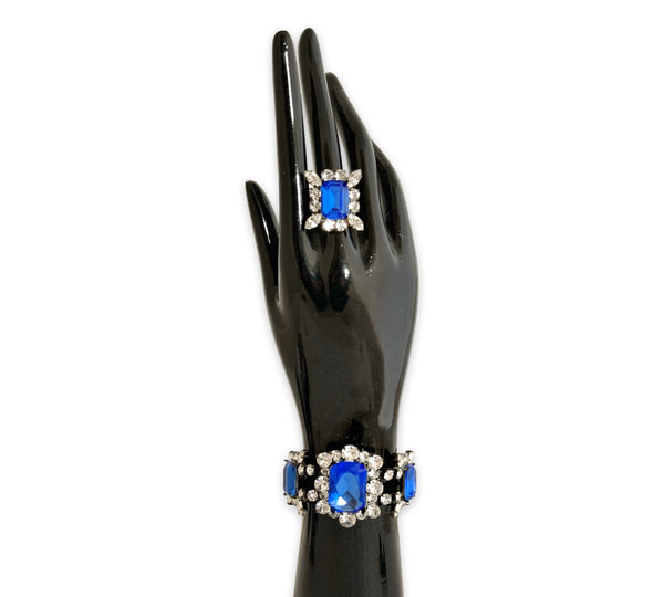 Dynasty Georgette Sapphire Crystal Bracelet