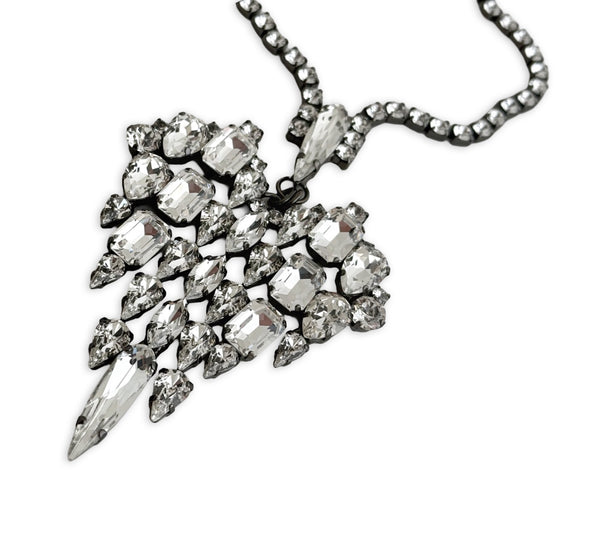 MUSE DYNASTY ANGEL HEART CRYSTAL NECKLACE