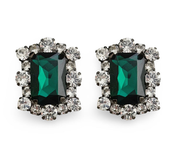 Dynasty Diana Emerald Studs