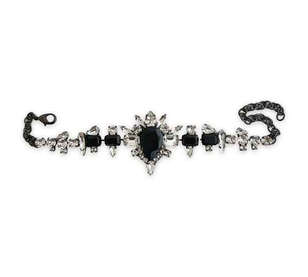 Dynasty Elizabeth Jet Crystal Choker