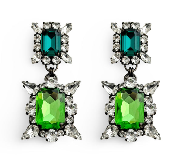 Dynasty Genevieve Peridot Emerald Earrings