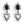 Load image into Gallery viewer, Dynasty Versailles Crystal Noir Drop Earrings
