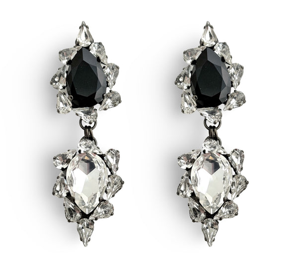 Dynasty Versailles Crystal Noir Drop Earrings