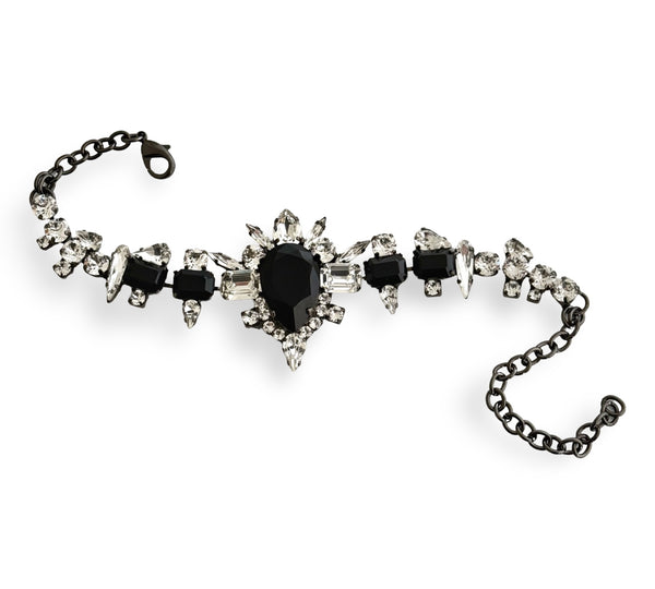 Dynasty Elizabeth Jet Crystal Choker